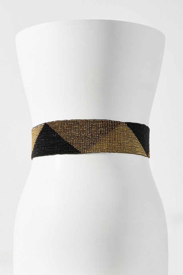 Cocobelle Beaded Triangle Belt | Anthropologie display picture 3