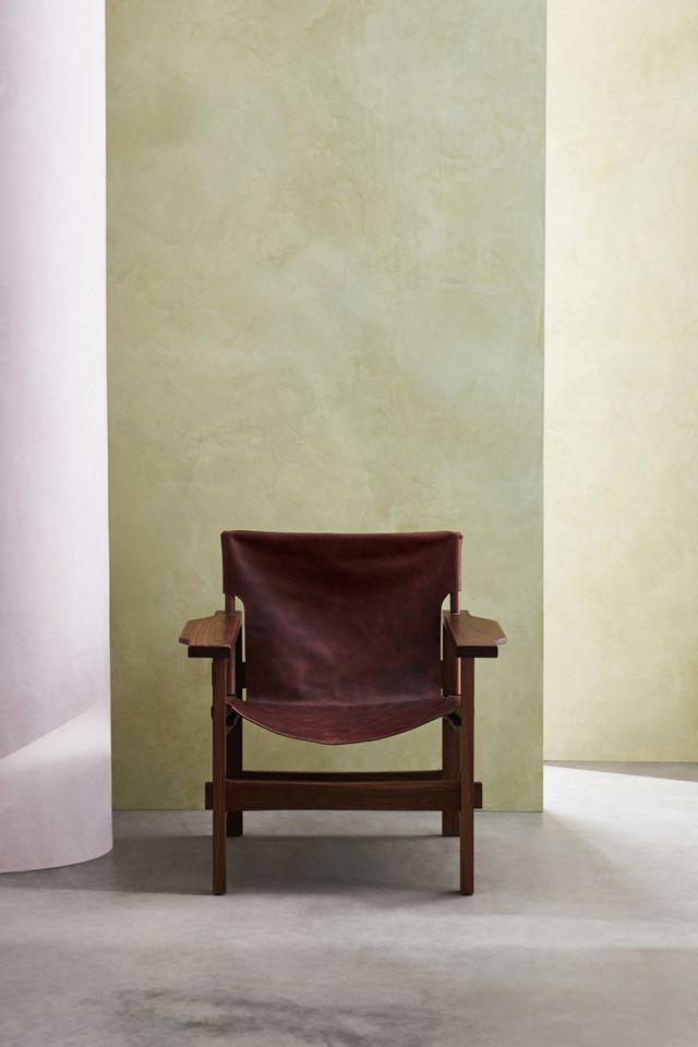 Lemieux et Cie Archie Leather Sling Chair #1