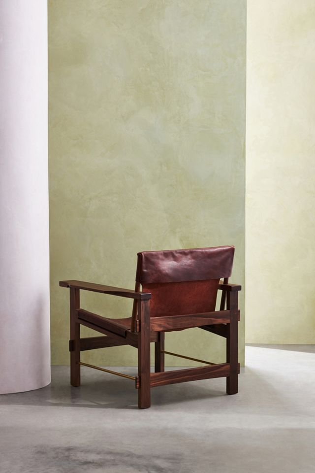 Lemieux et Cie Archie Leather Sling Chair #3