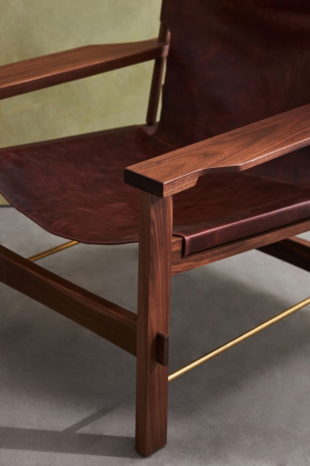 Lemieux et Cie Archie Leather Sling Chair #4