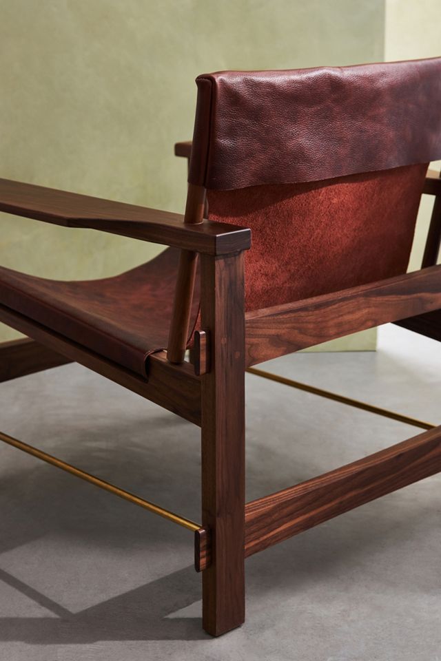 Lemieux et Cie Archie Leather Sling Chair #5