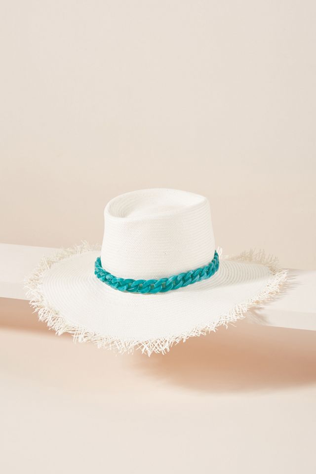 Tracy Watts Jackie Trimmed Boater | Anthropologie display picture 1