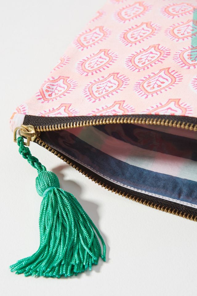 SZ Blockprints Monogram Pouch | Anthropologie