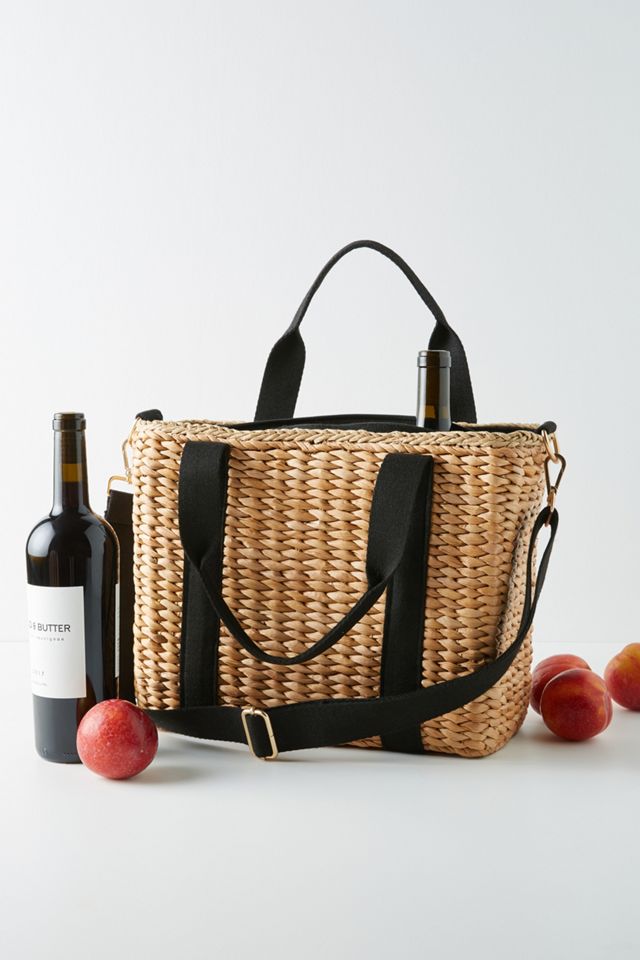 Straw Cooler Tote