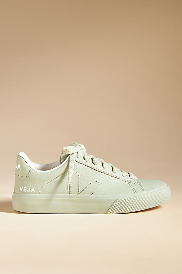 Veja Campo Leather Sneakers In Green