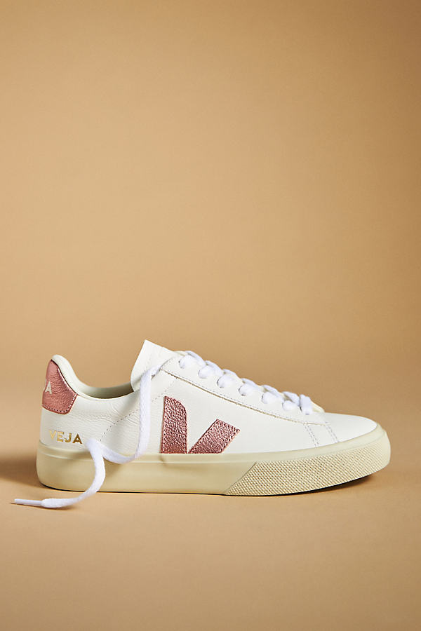 Veja Campo Leather Sneakers In Pink