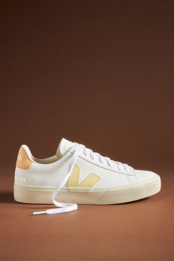 Veja Campo Leather Sneakers In Yellow