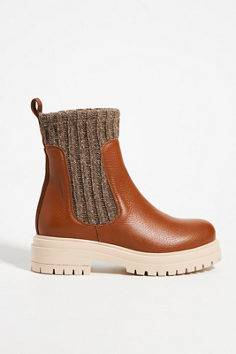 knit chelsea boots