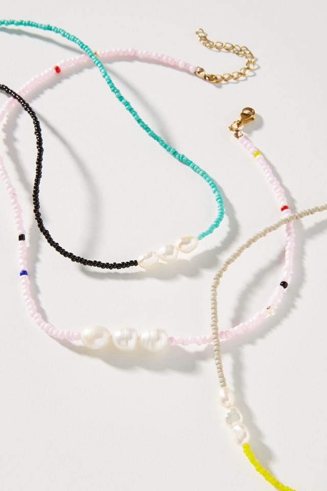 Zhuu Triple Pearl Necklace