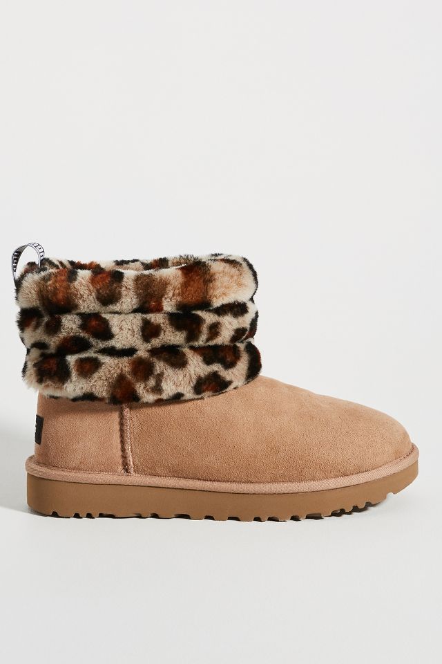 Ugg fluff mini outlet quilted leopard