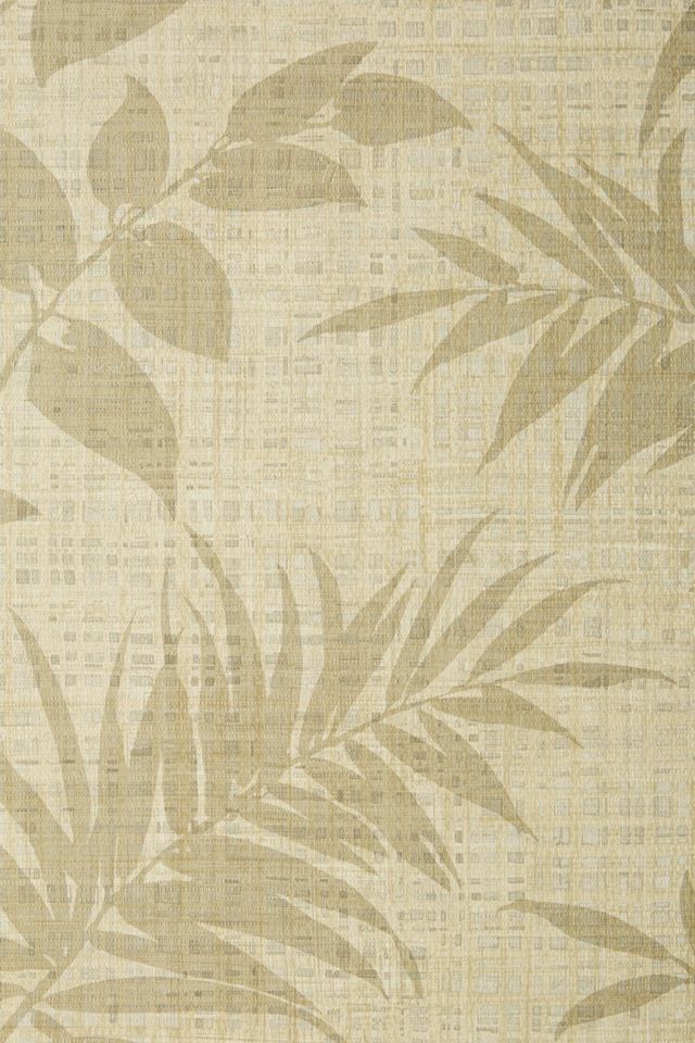 Botanical Grasscloth Textured Wallpaper #2