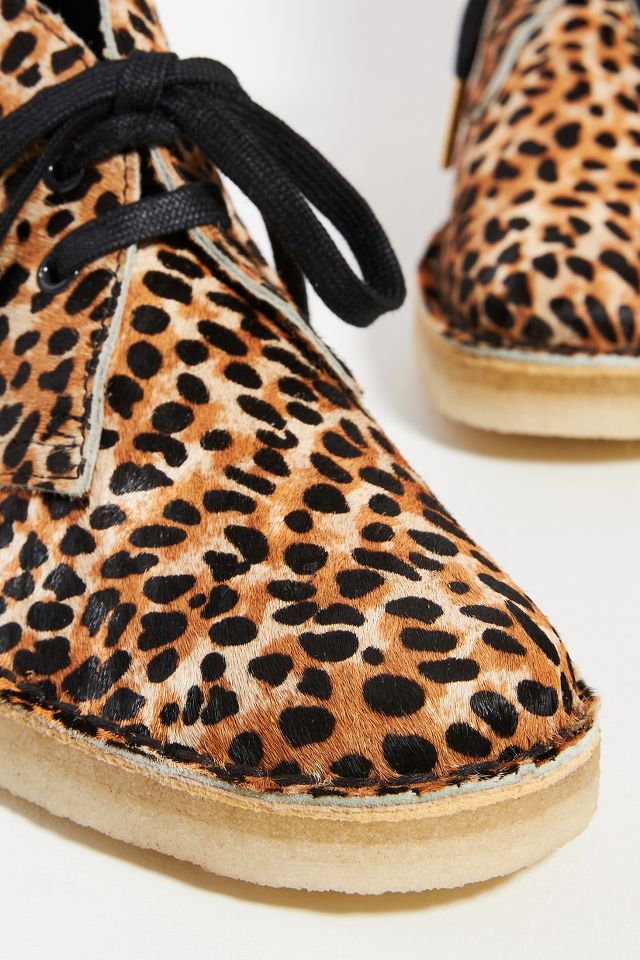 Clarks leopard print desert boots online