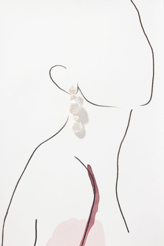 NST Studio Baroque Pearl Drop Earrings #2