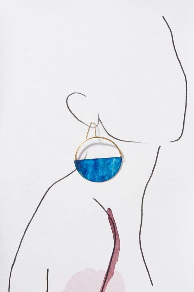 Sibilia Tie-Dyed Hoop Earrings #2