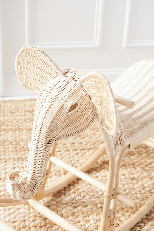 Rattan Rocking Elephant #1