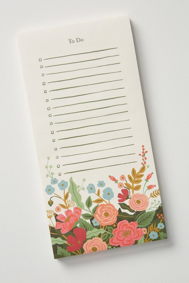 Rifle Paper Co. Floral Vines Market Pad