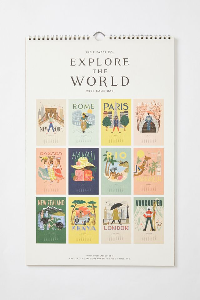 Rifle Paper Co. Explore The World 2021 Wall Calendar #3