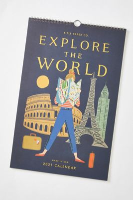 Rifle Paper Co. Explore The World 2021 Wall Calendar