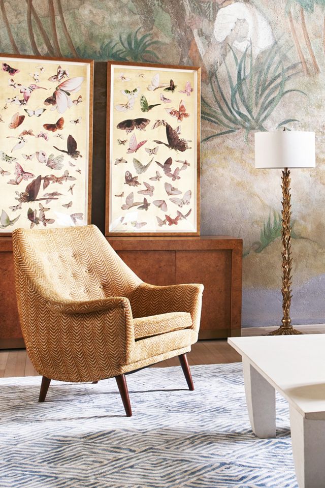 Golden Flight Butterflies Wall Art #4