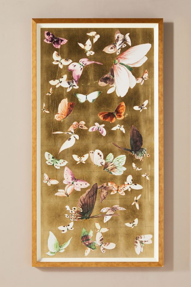 Aldora Golden Butterfly Wall Art Set