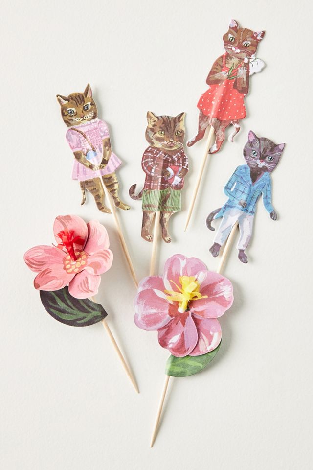 Nathalie Lete Flora Cat Cupcake Kit #1