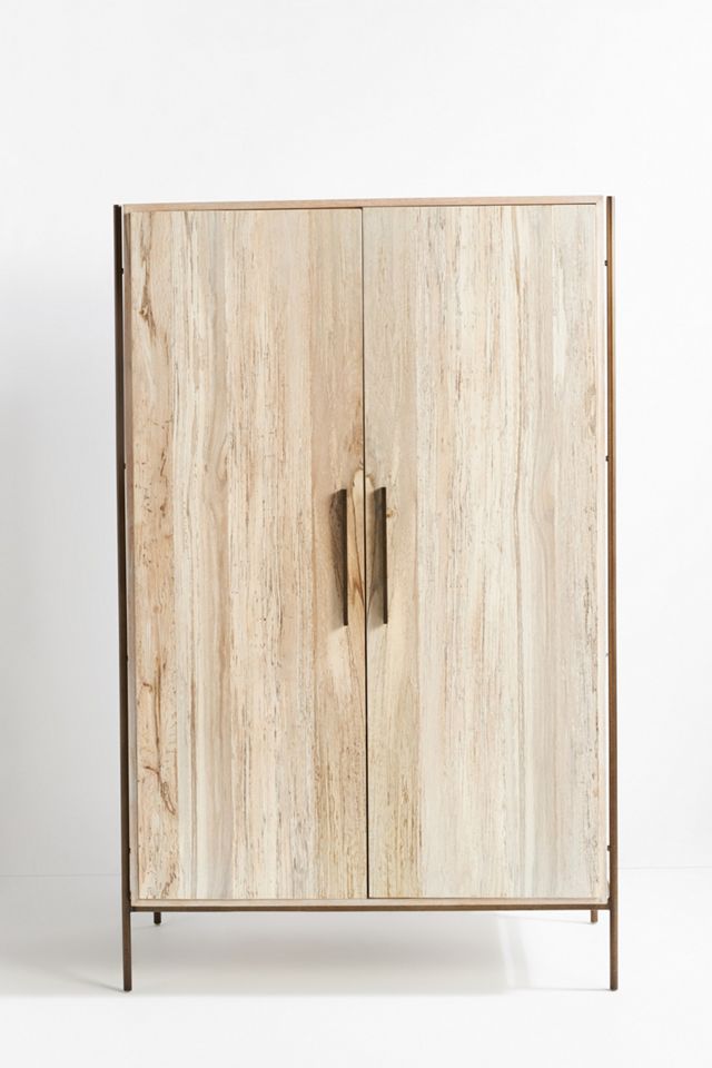 Rulo Reclaimed Spalted Oak Armoire #1