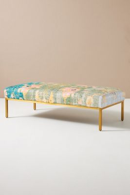 Rug-Printed Folkthread Ottoman