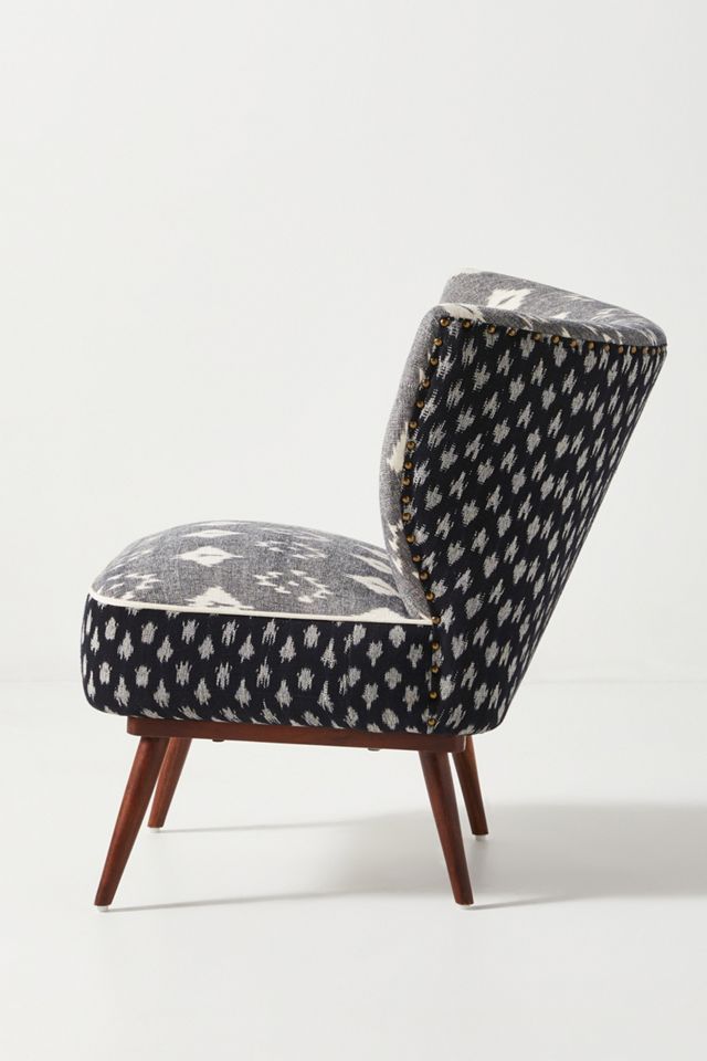 Woven Ikat Petite Accent Chair #2