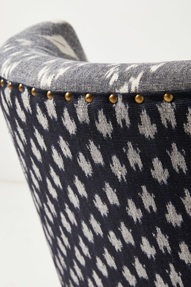Woven Ikat Petite Accent Chair #4