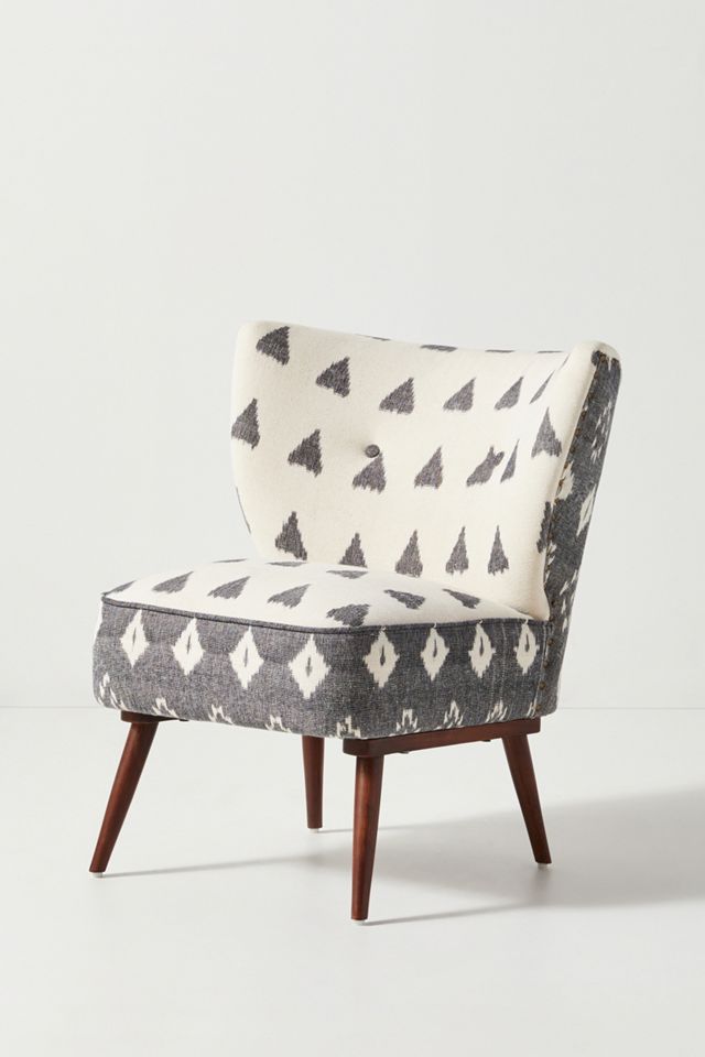 Woven Ikat Petite Accent Chair #2