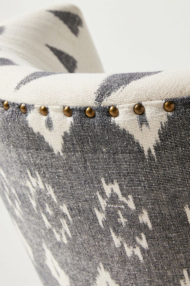 Woven Ikat Petite Accent Chair #5