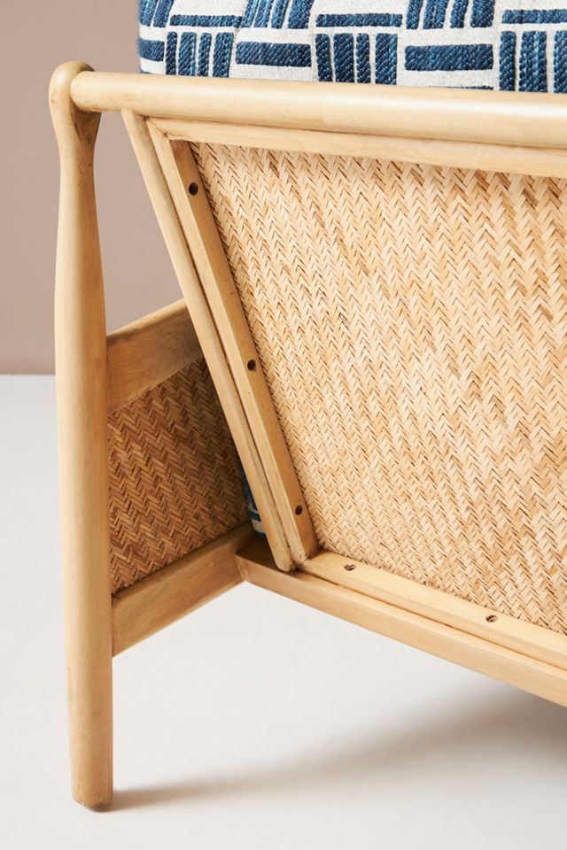 Indigo Cane Chair #5