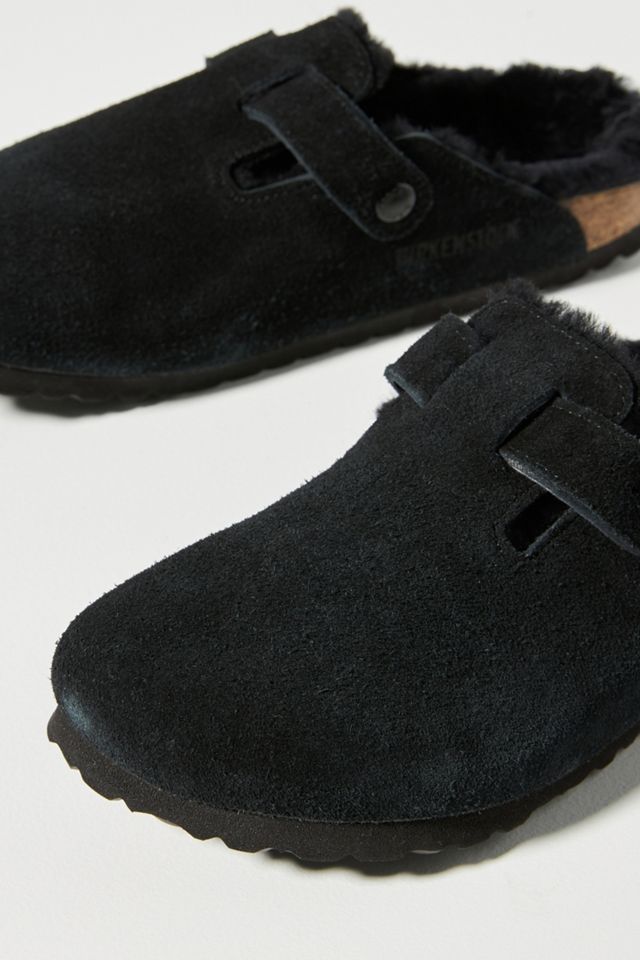Birkenstock Shearling-Lined Boston Clogs #2