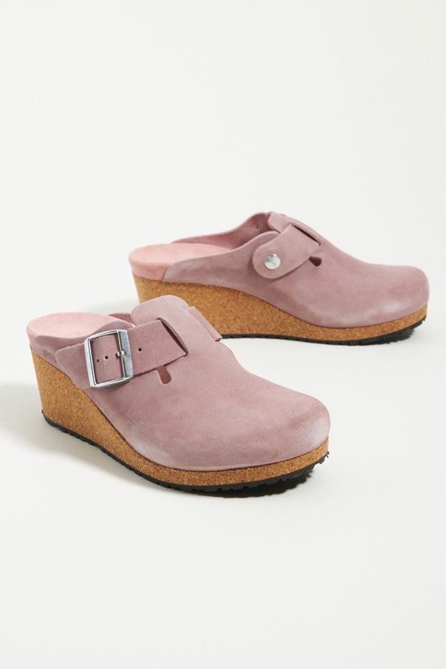 papillio by birkenstock fanny suede wedge clogs