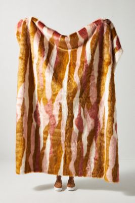 Fauna Faux Fur Throw Blanket