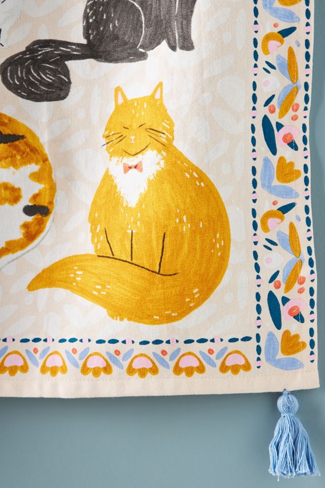 Cat Nap Dish Towel #1