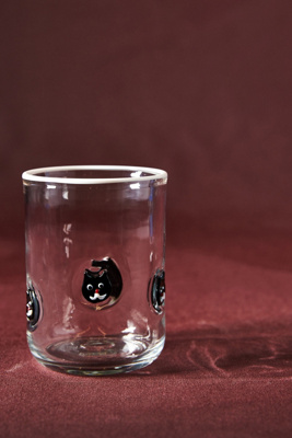 Anthropologie Harvest Juice Glass In Black