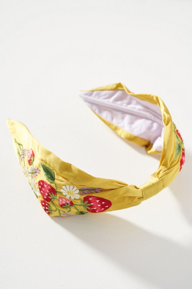NamJosh Strawberry Knotted Headband | Anthropologie display picture 2