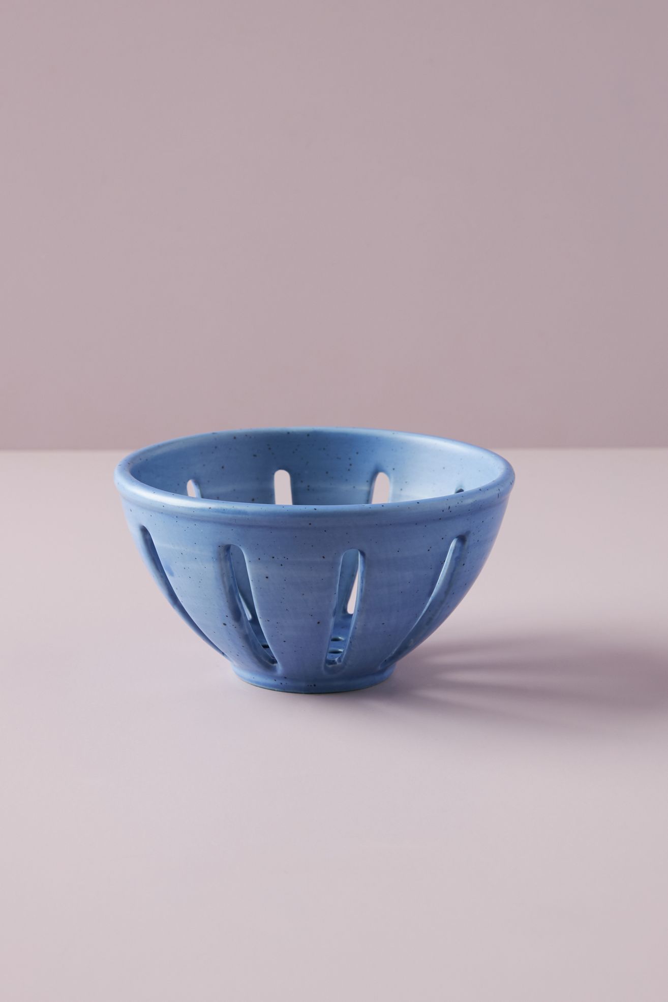 Cottage Stoneware Berry Basket - Dark Blue, Standard, BERRY BASKET