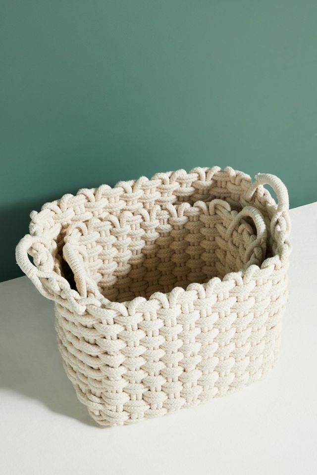 Djuna Woven Cotton Baskets, Set of 2 #1