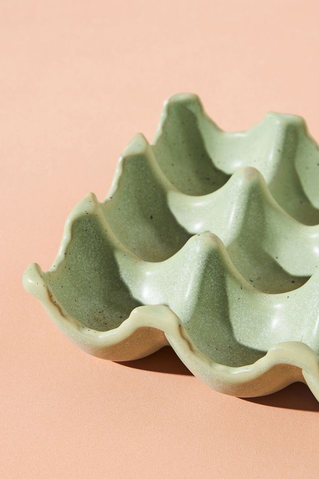 Stoneware Egg Holder – Parchment Paper