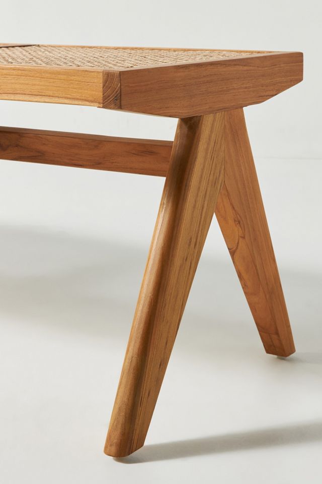 Ashton Caned Teak Bench #3