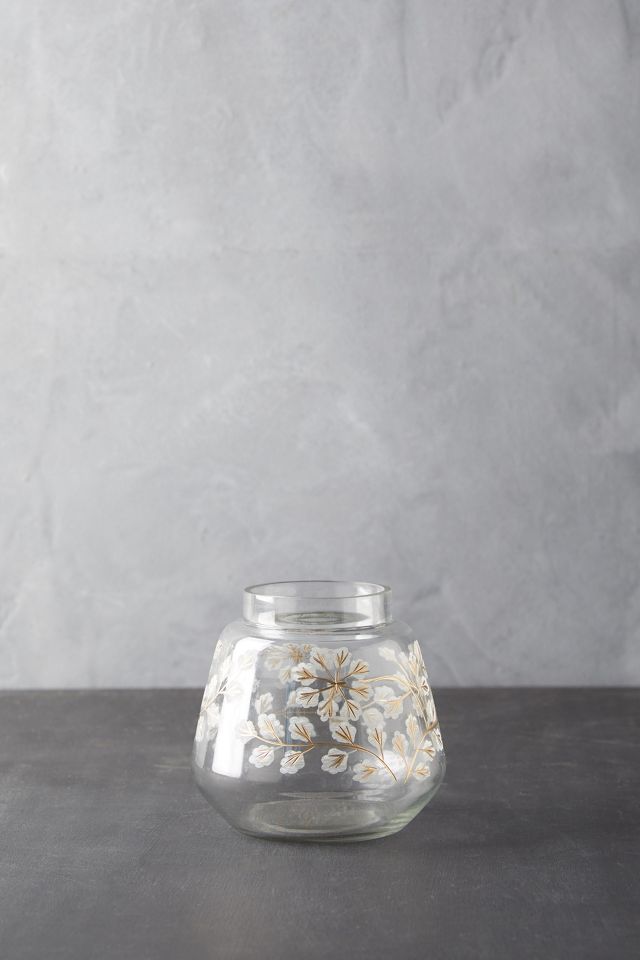 Etched Floral Vase #4