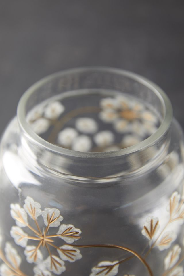 Etched Floral Vase #7