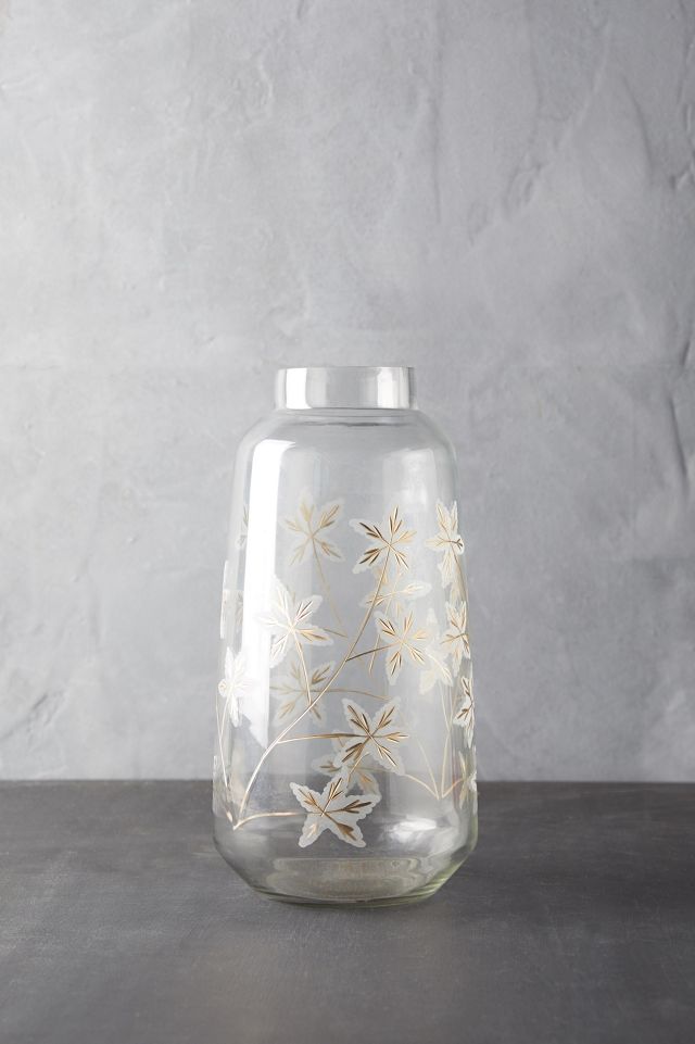 Etched Floral Vase #1