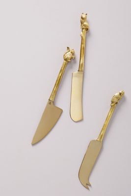 Lovis Woodland Cheese Knives, Set of 3