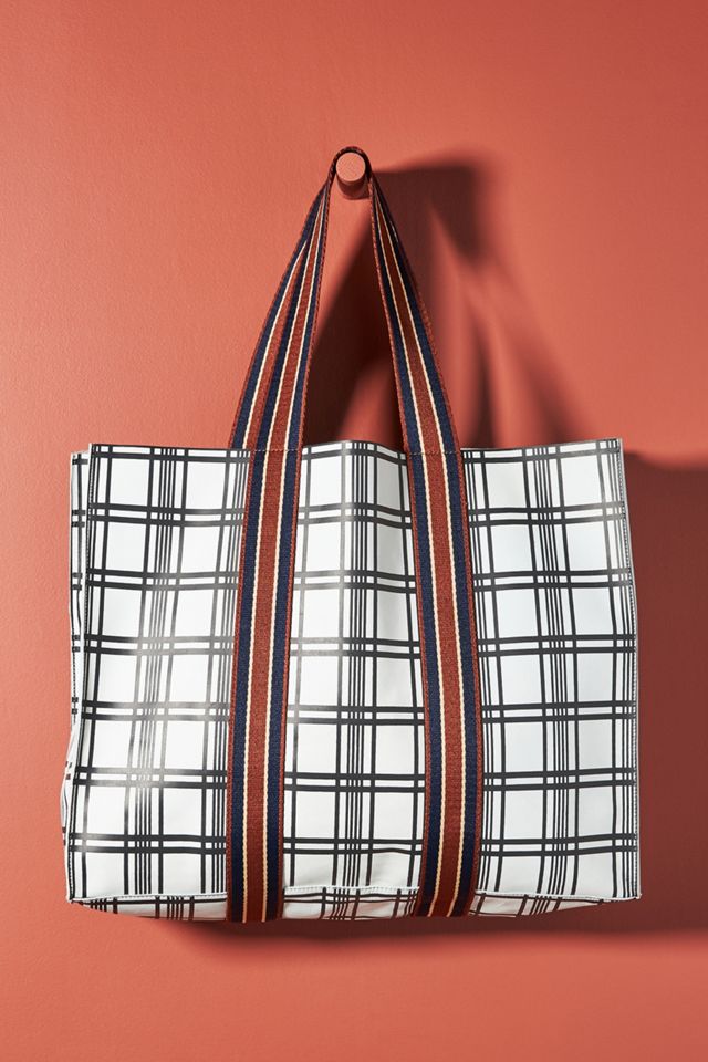 Declan Plaid Tote Bag #1