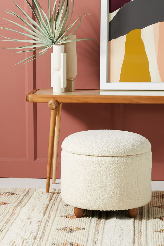 Boucle footstool deals