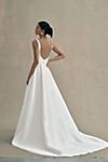Jenny by Jenny Yoo Lawrence Square-Neck Open-Back Taffeta Wedding Gown #1
