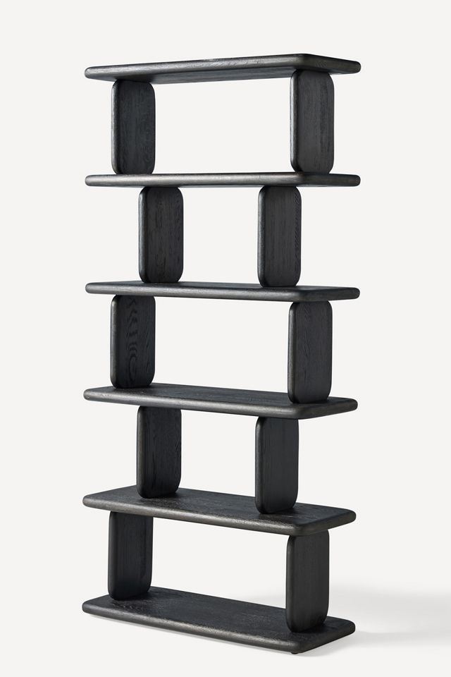 Kalle Sculptural Oak Five-Tier Bookshelf #1